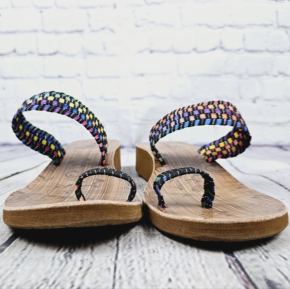 CORKYS | Toasty multicolour rainbow sandals - Picture 4 of 7